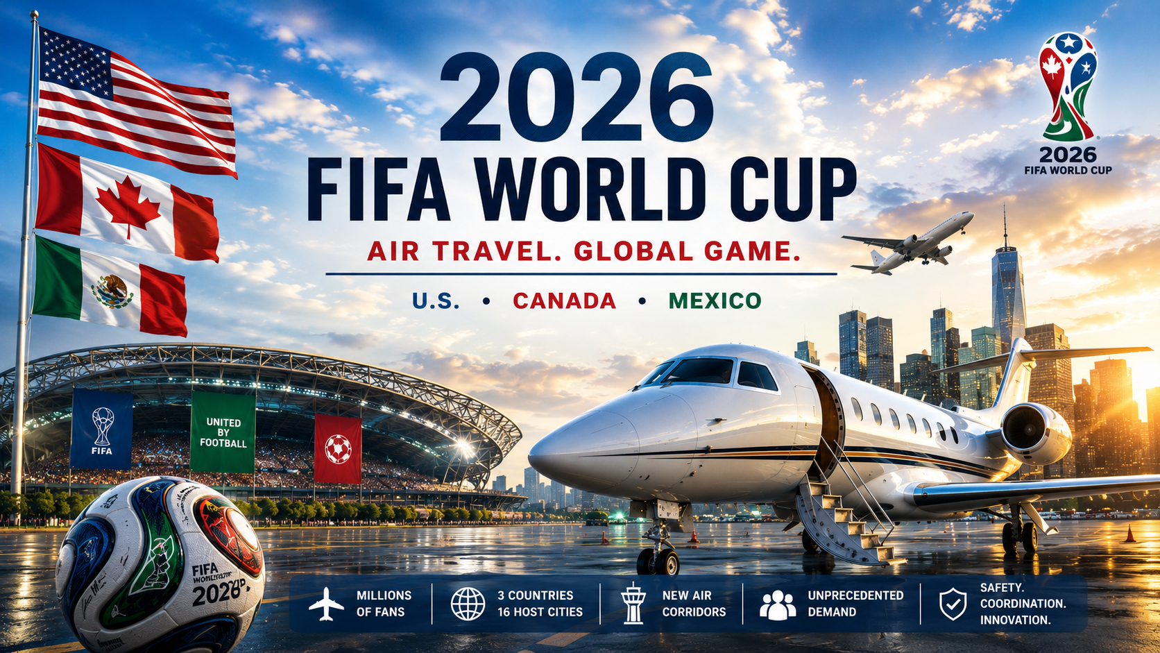 Private jet charter FIFA World Cup 2026 booking
