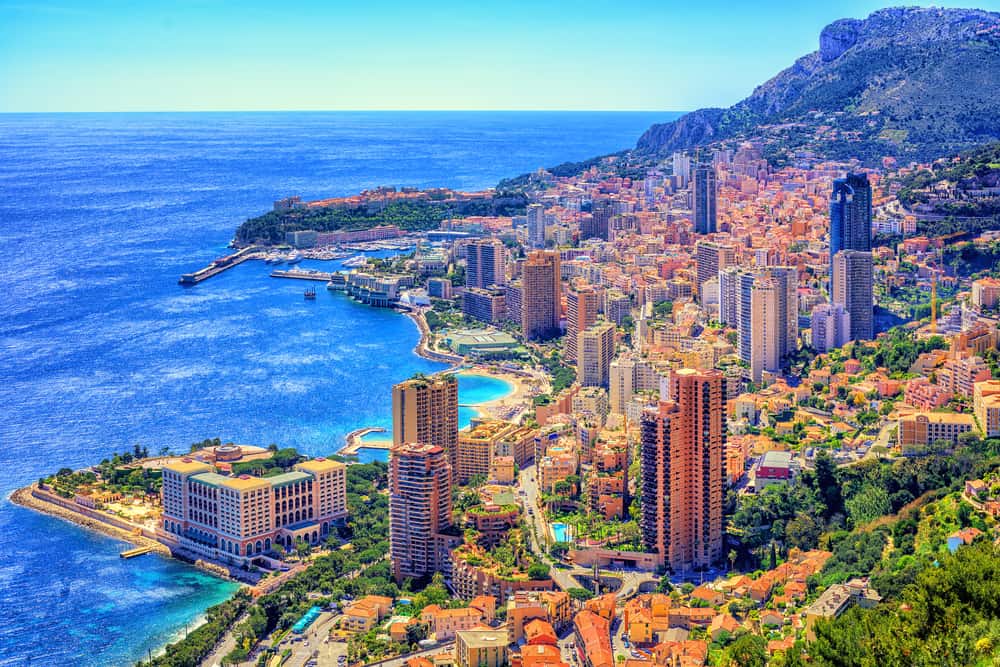 Monaco coastline and luxury destination view